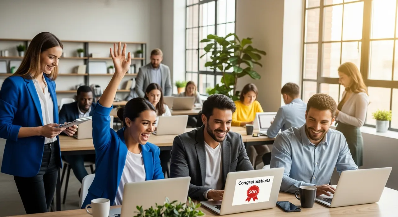 Members of The Power of I AM community connecting inside their shared hub